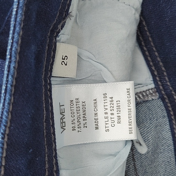 NWT Vervet sz 25 high rise skinny jeans - Picture 7 of 7